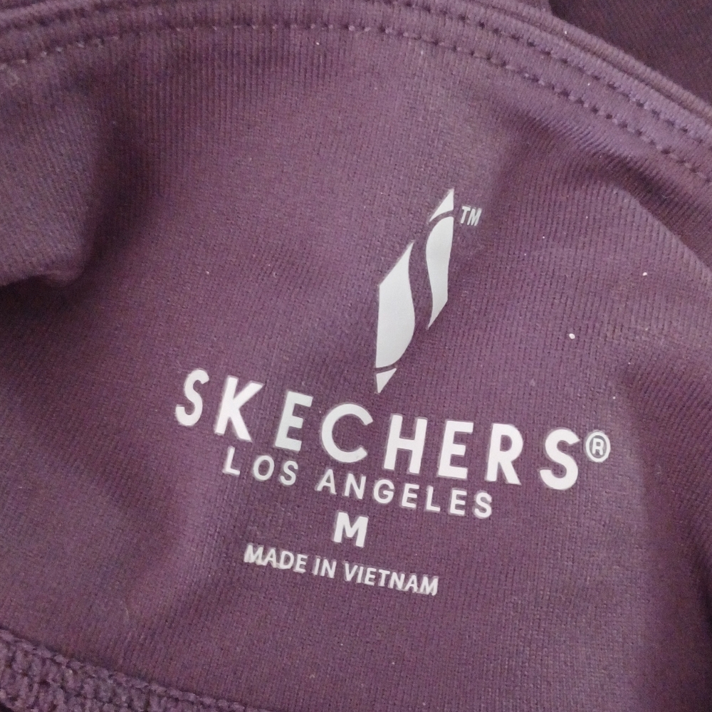 New Skechers Women's Go Walk Boot Leg Pants Leggings Yoga Dark Purple M